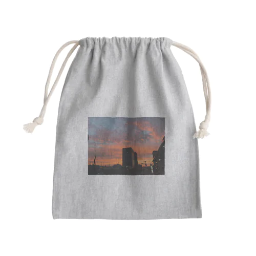 Kaihin Makuhari Sunset 海浜幕張サンセット Mini Drawstring Bag