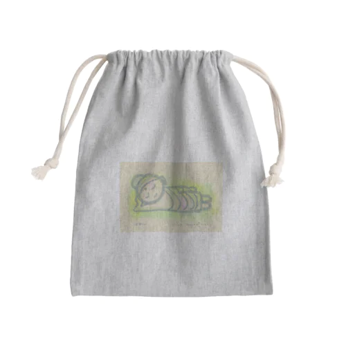 ゆる仏画「涅槃仏」 Mini Drawstring Bag
