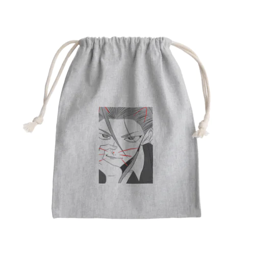 おじさんがいっぱい写ってる商品 Mini Drawstring Bag