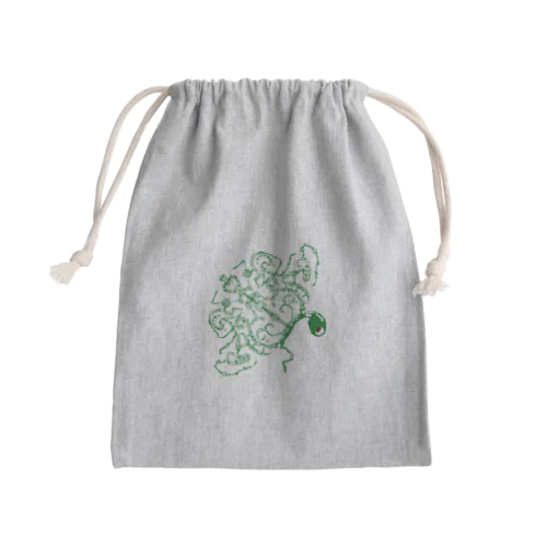 時の流れに抗う産声 Mini Drawstring Bag