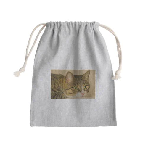 猫ちゃん Mini Drawstring Bag