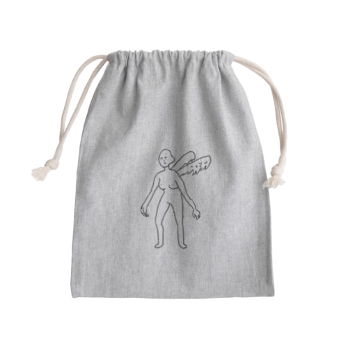 天使さん Mini Drawstring Bag