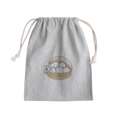 うさトッツォ（おしりver.） Mini Drawstring Bag