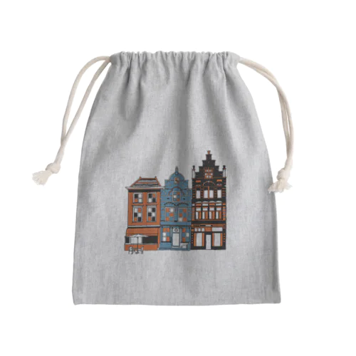 オランダ街A Mini Drawstring Bag