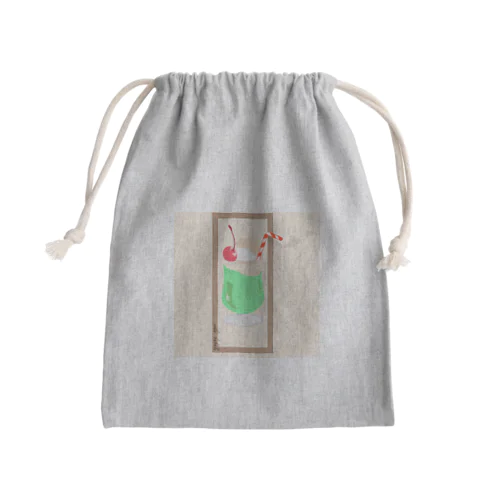 クリームソーダ Mini Drawstring Bag