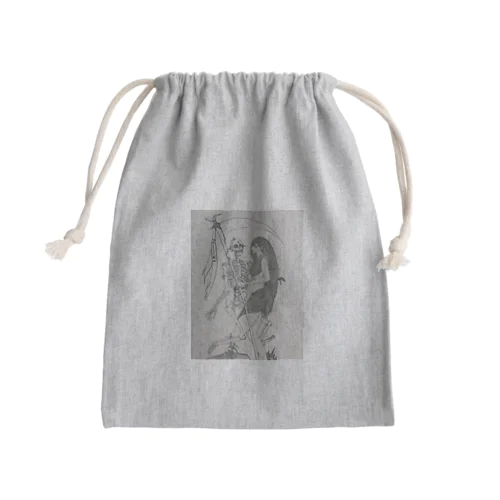 死の舞踏 Mini Drawstring Bag