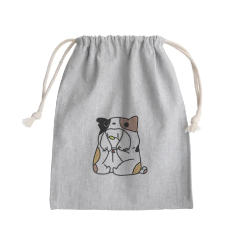 ねずみのチュリトスねこの中 Mini Drawstring Bag