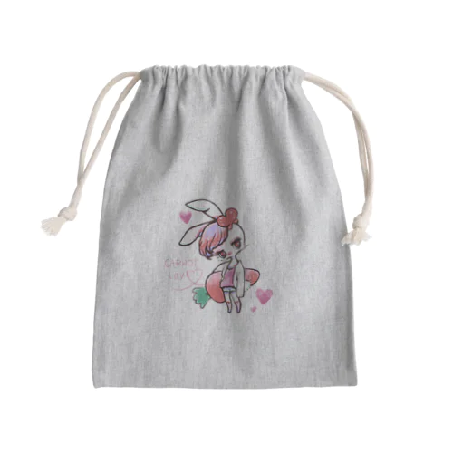 うさぎ Mini Drawstring Bag