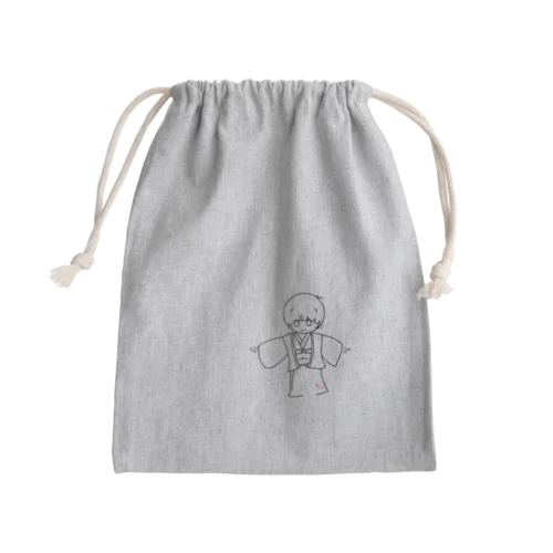 かわいい座敷わらしっぽいの Mini Drawstring Bag