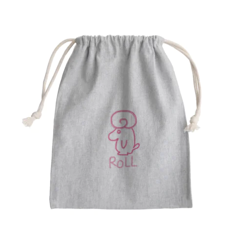 ロールくん(いちご) Mini Drawstring Bag