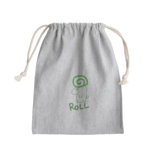 ロールくん(抹茶) Mini Drawstring Bag