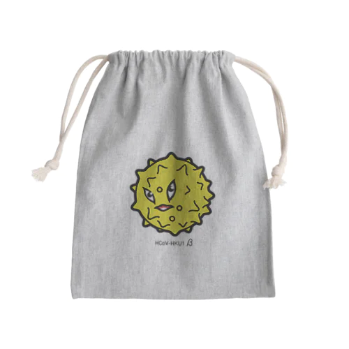 コロナウイルス HCoV-HKU1β Mini Drawstring Bag