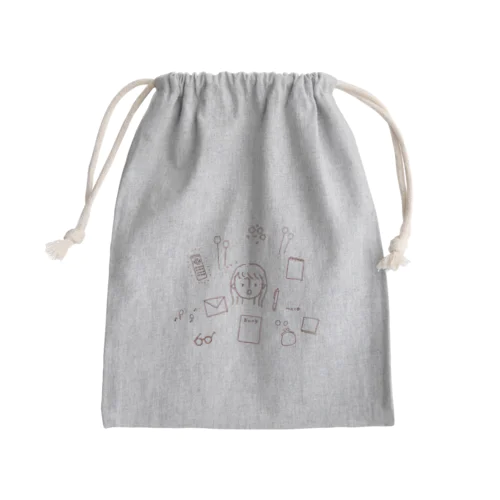 なんでもぶくろ Mini Drawstring Bag