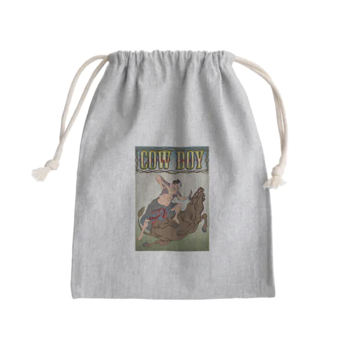 "cow boy"(武者絵) #1 Mini Drawstring Bag