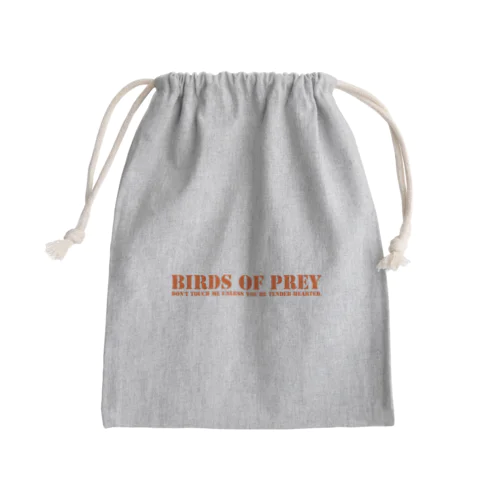 BIRDS OF PREY　橙  Mini Drawstring Bag