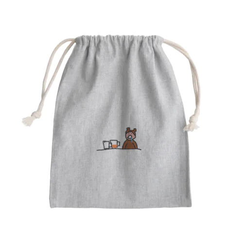 ビール2杯で潰れたゴ○リ Mini Drawstring Bag