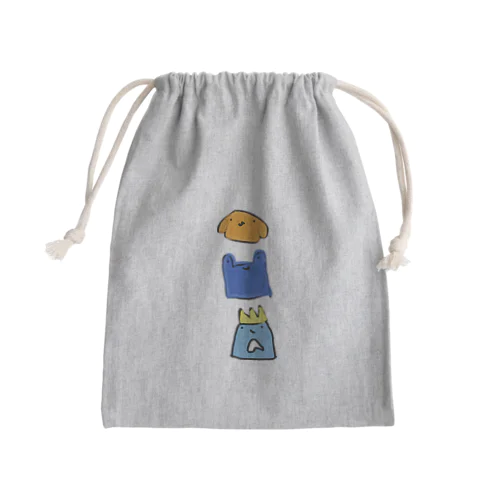 ゆるいやつら Mini Drawstring Bag