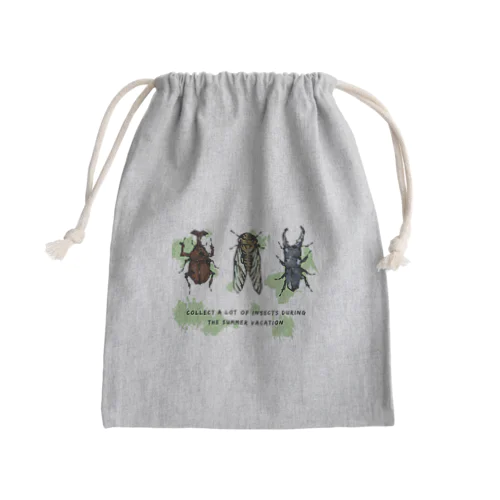 夏の虫達 Mini Drawstring Bag