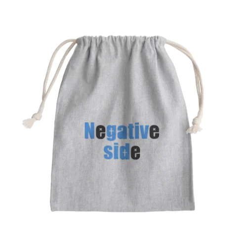 Negative side BLUE きんちゃく