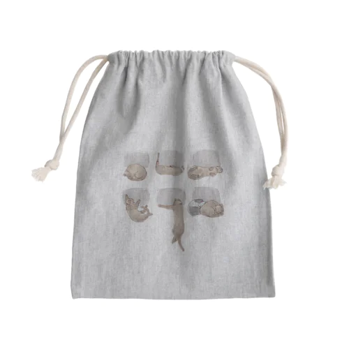 占拠法 Mini Drawstring Bag