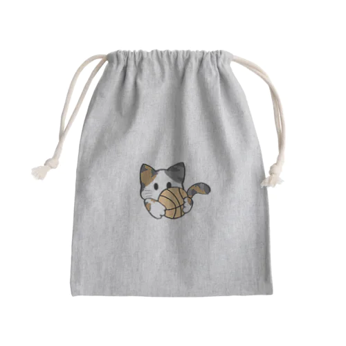 ねこ【ミケ】 Mini Drawstring Bag