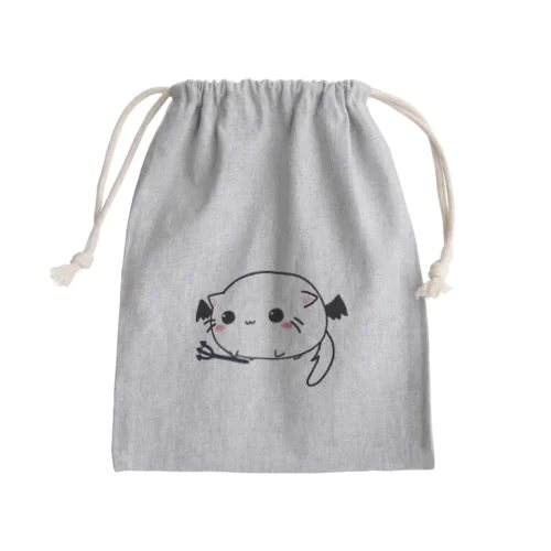 魔王の手下ネコ Mini Drawstring Bag