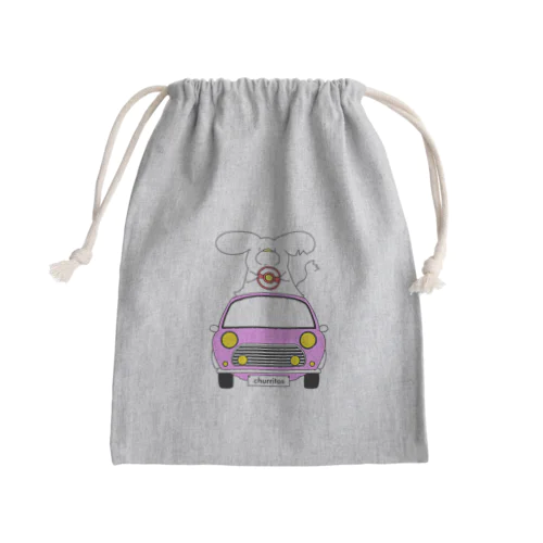 チュリトスドライブ ピンク Mini Drawstring Bag