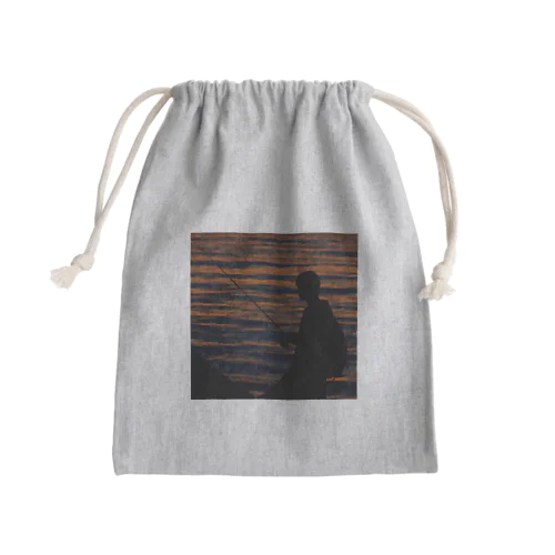 fishing Mini Drawstring Bag