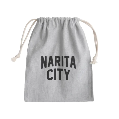 成田市 NARITA CITY ロゴブラック Mini Drawstring Bag