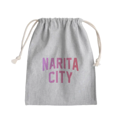 成田市 NARITA CITY ロゴピンク Mini Drawstring Bag