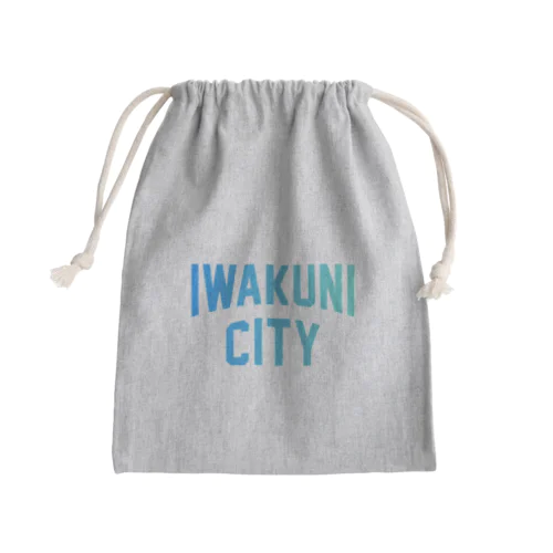 岩国市 IWAKUNI CITY　ロゴブルー Mini Drawstring Bag