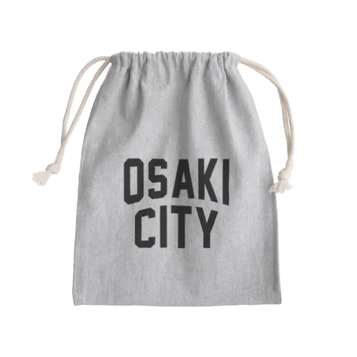 大崎市 OSAKI CITY　ロゴブラック Mini Drawstring Bag