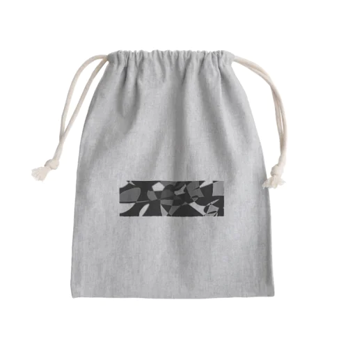 モノクロ自由形 Mini Drawstring Bag