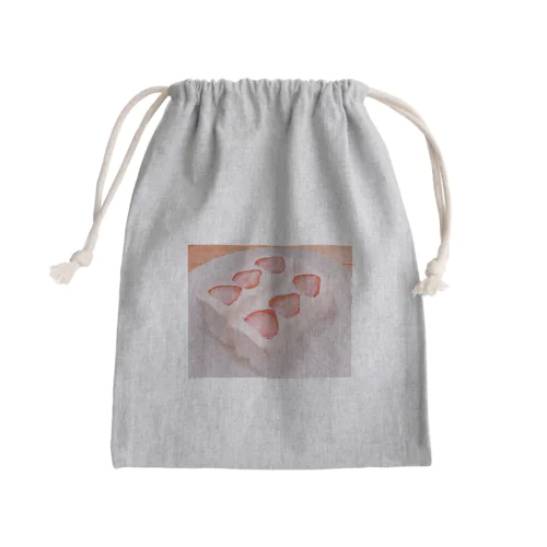 ショートケーキ Mini Drawstring Bag