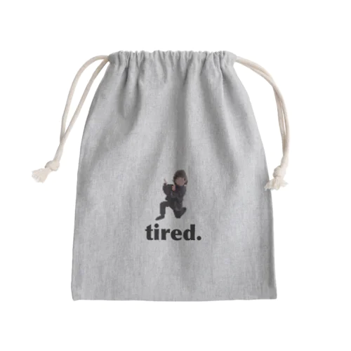 おつかれ小さな女の子　by tired. Mini Drawstring Bag