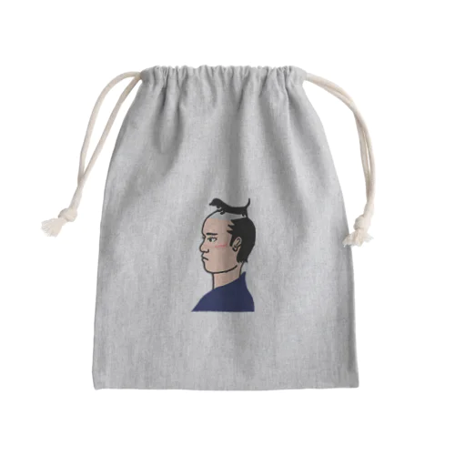 ダックス侍 にらみ Mini Drawstring Bag