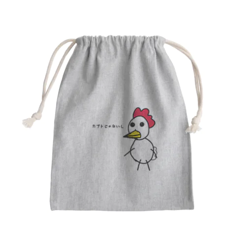 ニワトリの林さん Mini Drawstring Bag