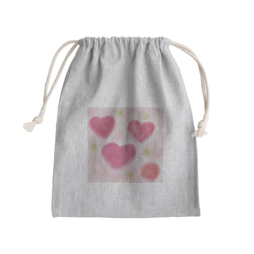 ハートの果物 Mini Drawstring Bag