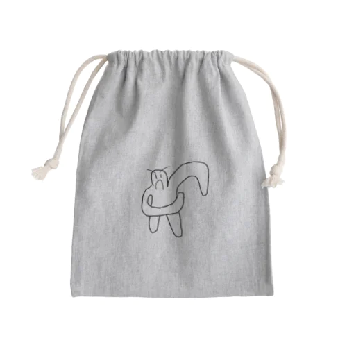 脇を気にする一般男性 Mini Drawstring Bag