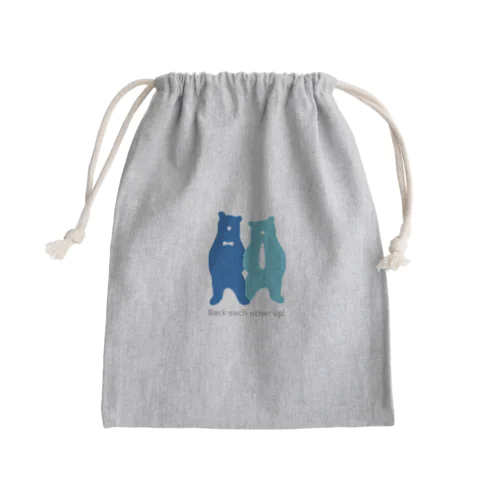 Snuggling　Bluebears Mini Drawstring Bag