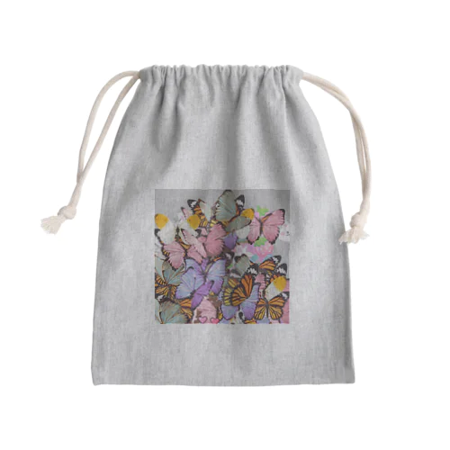 チョウチョ Mini Drawstring Bag