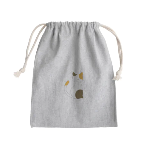 野良の三毛ネコさん Mini Drawstring Bag