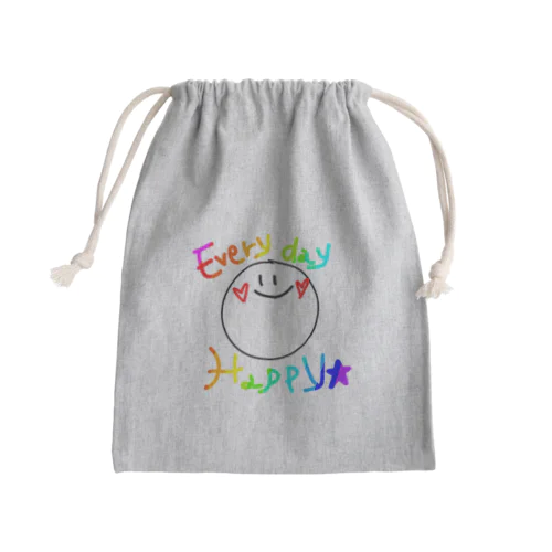 Happy　Smile☺ Mini Drawstring Bag
