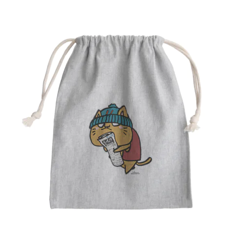 ちゃとらのおっさん 競馬場へ行く Mini Drawstring Bag