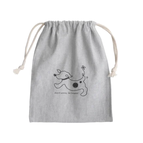 hitofudegaki-DOG（雑貨） Mini Drawstring Bag