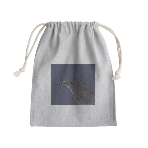 ハシボソさん Mini Drawstring Bag