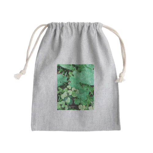 幸せを引き寄せる四つ葉のクローバー🍀 Mini Drawstring Bag
