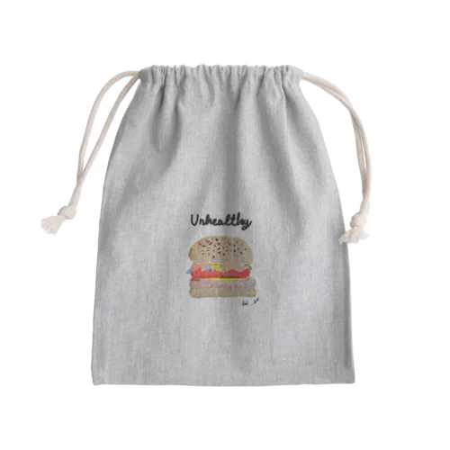 Unhealthy Mini Drawstring Bag