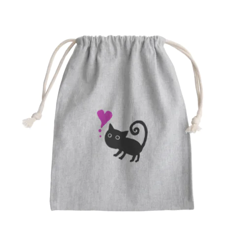 うずっぽネコ Mini Drawstring Bag