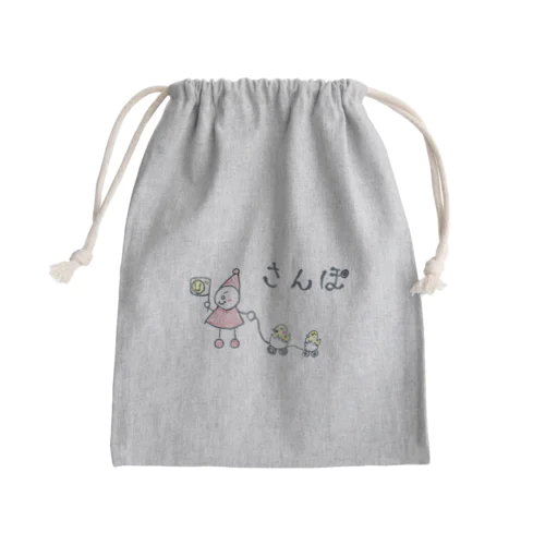 Icco信者とピヨ子の日常【さんぽ】 Mini Drawstring Bag